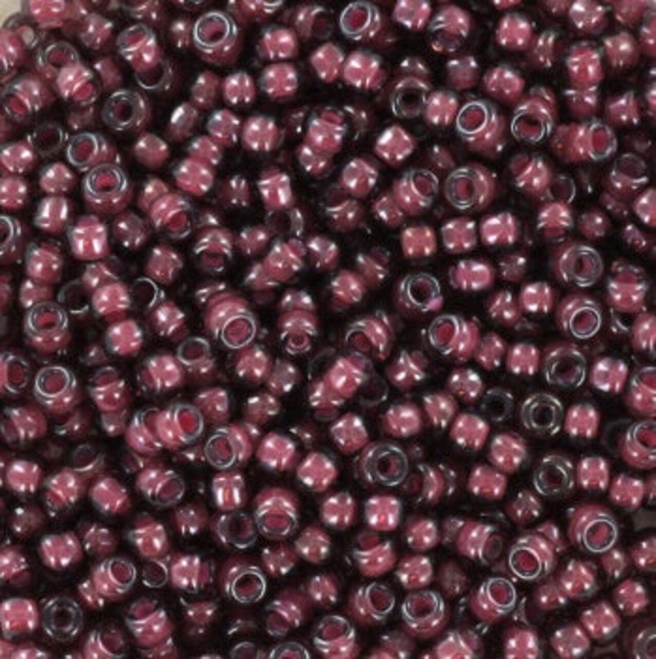 Miyuki 11 Round Seed Bead, 11-0386, Fancy Lined Eggplant, 13 grams